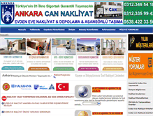 Tablet Screenshot of ankaraevdenevenakliyatci.biz